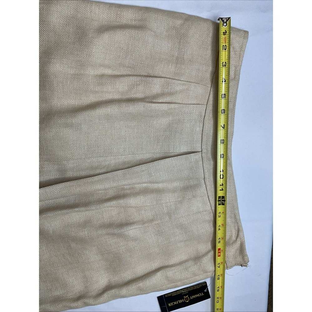 Tommy Hilfiger Linen Skirt Lined Pleated Spring Romantic Size 12 Preppy‎ - Picture 3 of 8